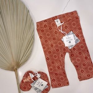 Kate Quinn Bruschetta Lace Classic Leggings Organic Interlock Cotton 6-12 mo